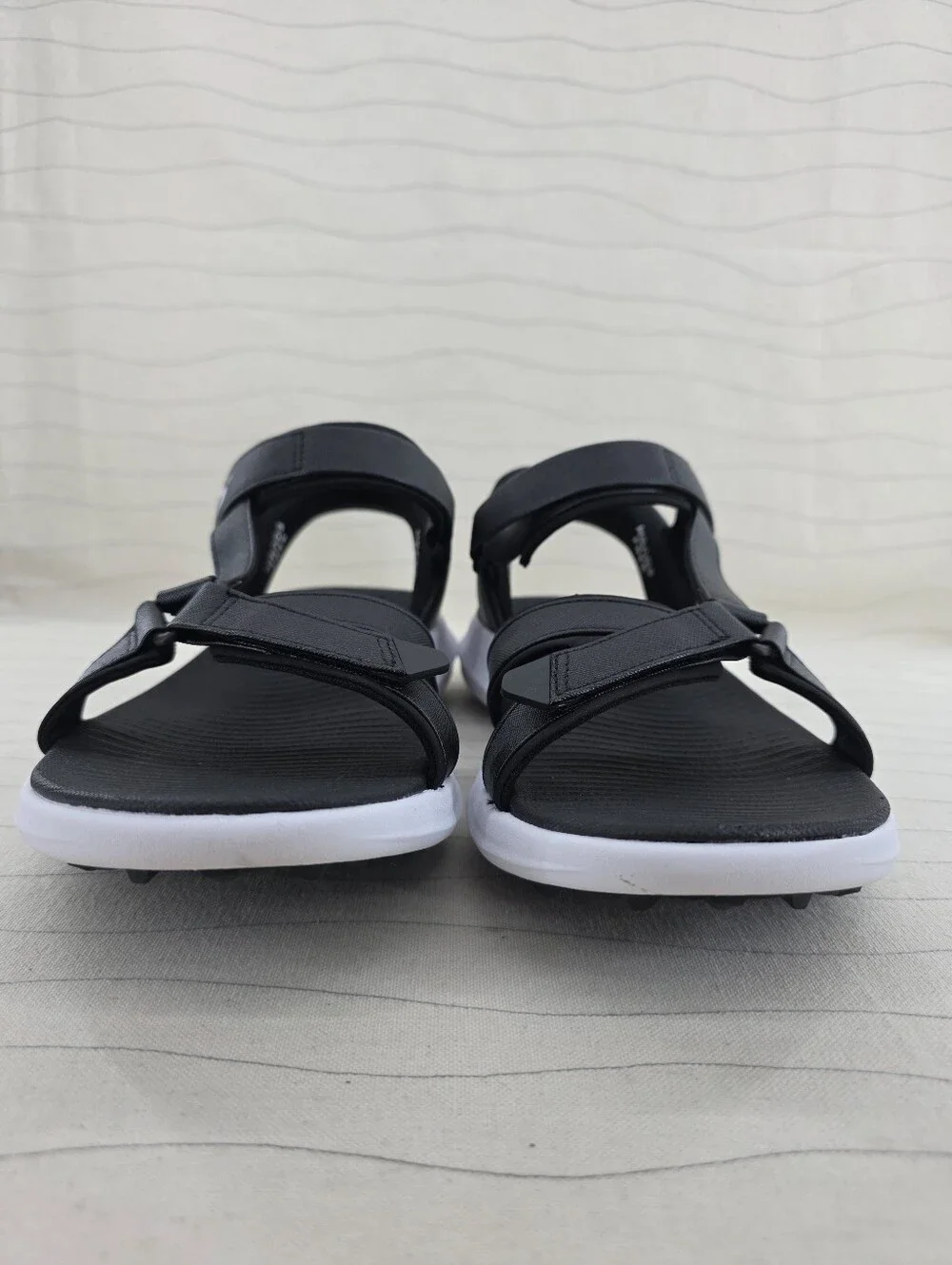 Skechers Womens Slip-Ins Hands Free Black White Slingback Sandals 123160 Size 11